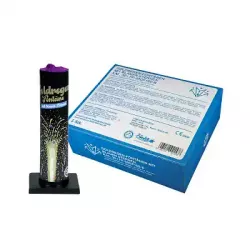 Goldregen-Fontäne mit blauen Sternen 